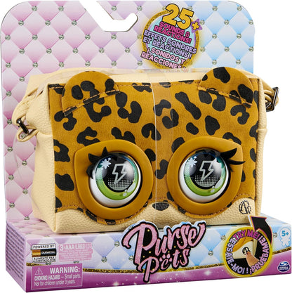 Juguete Interactivo Purse Pets, Leoluxe Leopard, 25+ Sonidos