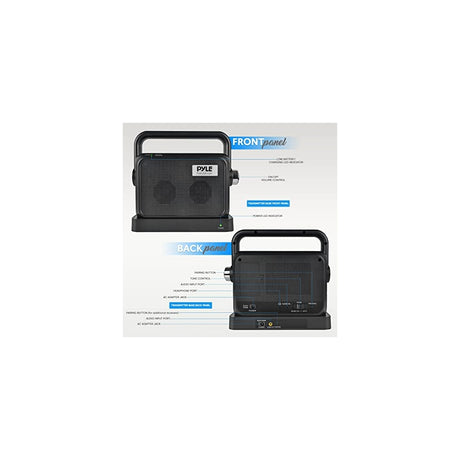 Parlante Portátil color negro Marca PYLE-HOME PWMA63