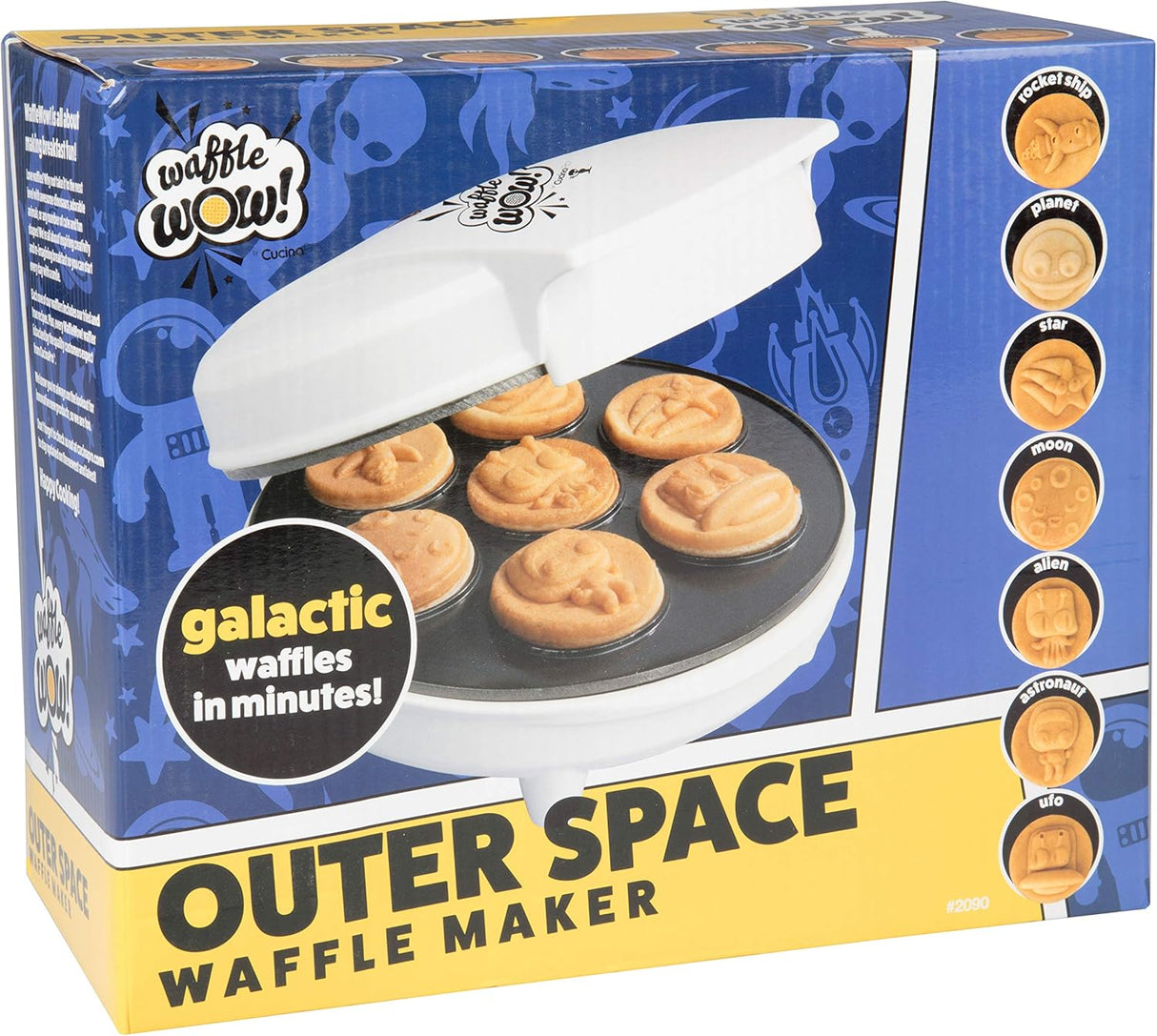 Waffle Maker Espacial - 7 Pancakes Galácticos - Divertido y Rápido