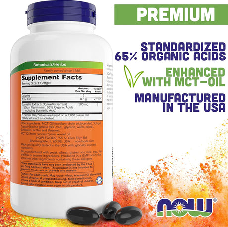 Extracto de Boswellia 500 mg 200 Cápsulas Blandas