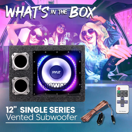 Parlantes Caja de subwoofer ventilada PYLE PLBNPS12