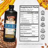 Suplemento de Aceite de Linaza Barlean's, 32 oz, Omega-3 ALA