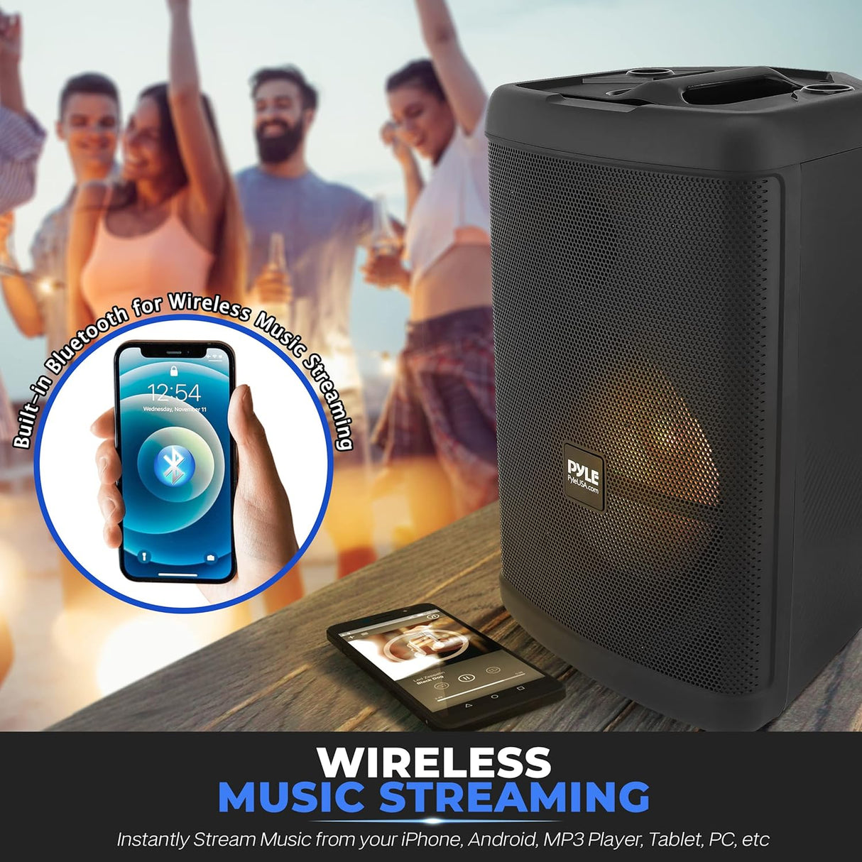 Altavoz portátil Bluetooth PA PYLE-PRO PPHP1547B