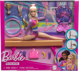 Muñeca Gimnasia Barbie y Accesorios, Juego con C-Clip, Balance Beam