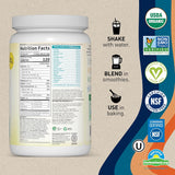 Suplemento Polvo de proteína vegana orgánico con vitaminas
