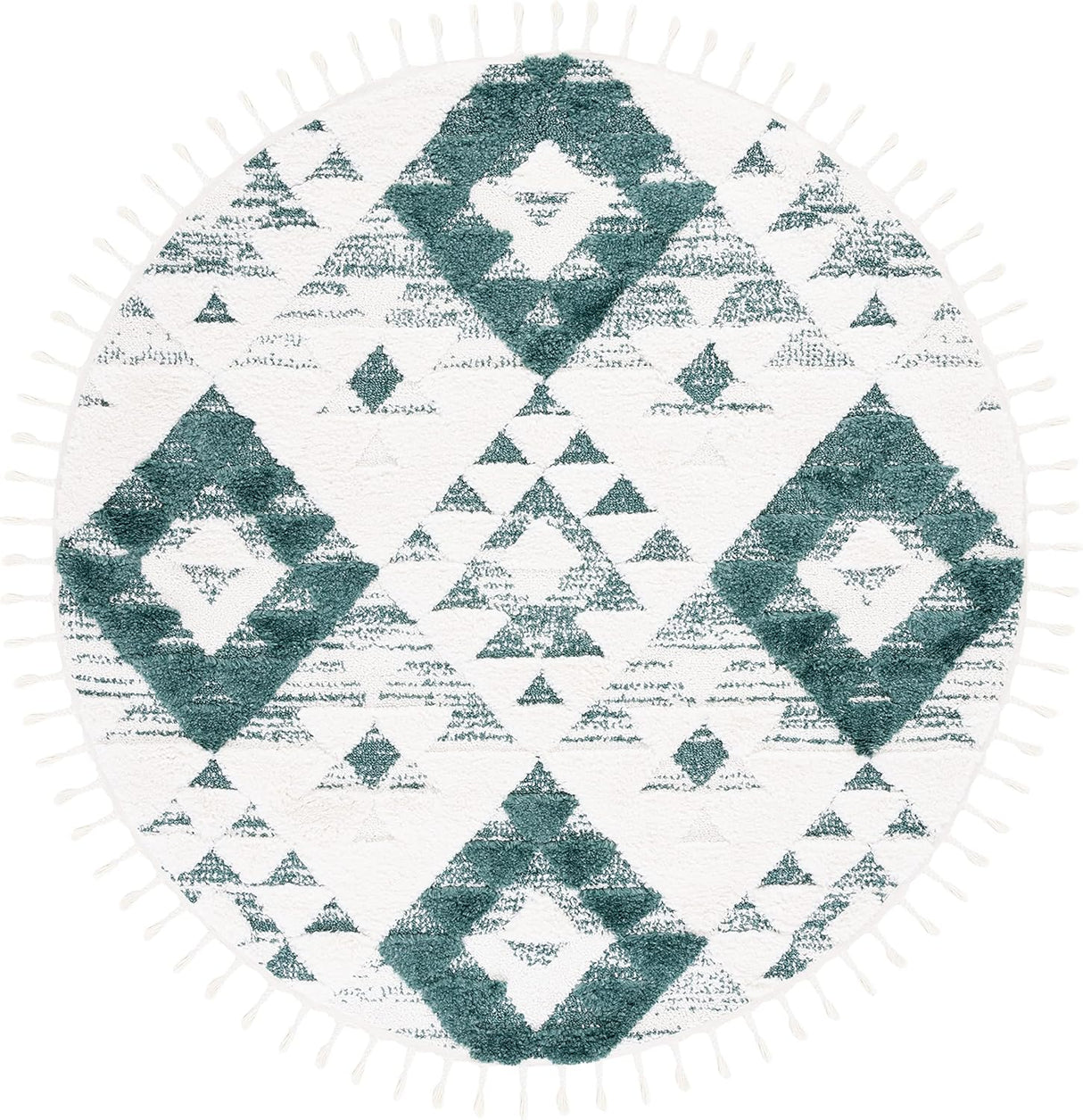 Alfombra de Área Redonda, Shag de 2 pulgadas - Modelo MTS688Y-3R