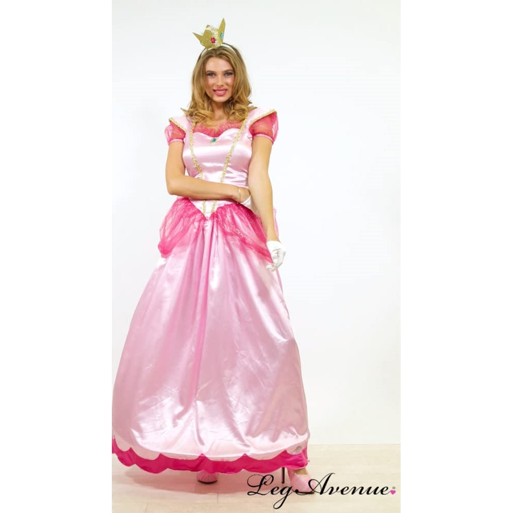 Disfraz de princesa Peach deluxe para adulto, talla L