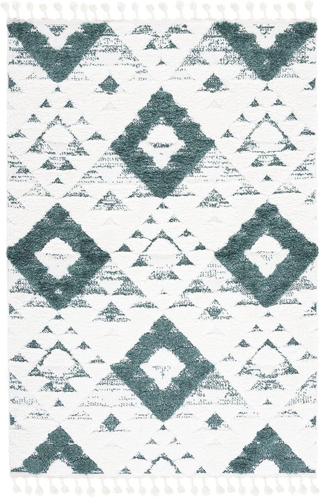 Alfombra Shag Marroquí, Diseño Boho, 2 Grosor, MTS688Y