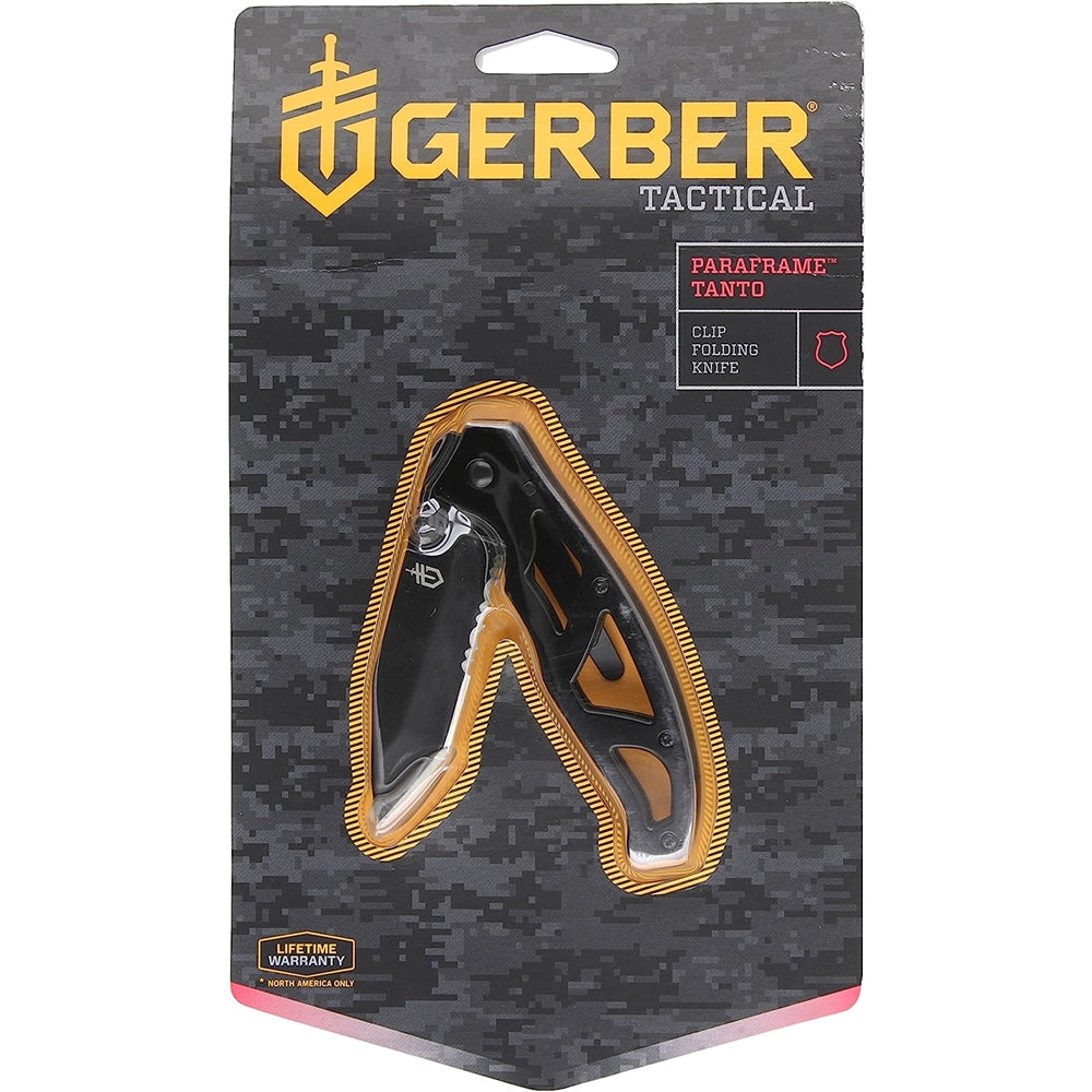 PCuchillo Paraframe de Gerber negro
