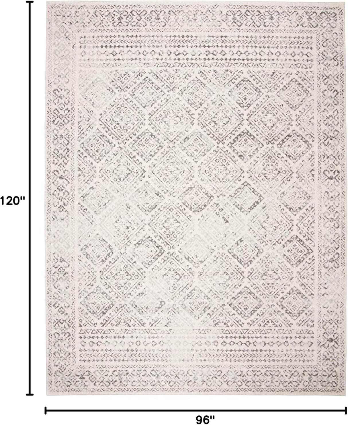 Alfombra de área, diseño boho marroquí, modelo TUL264A