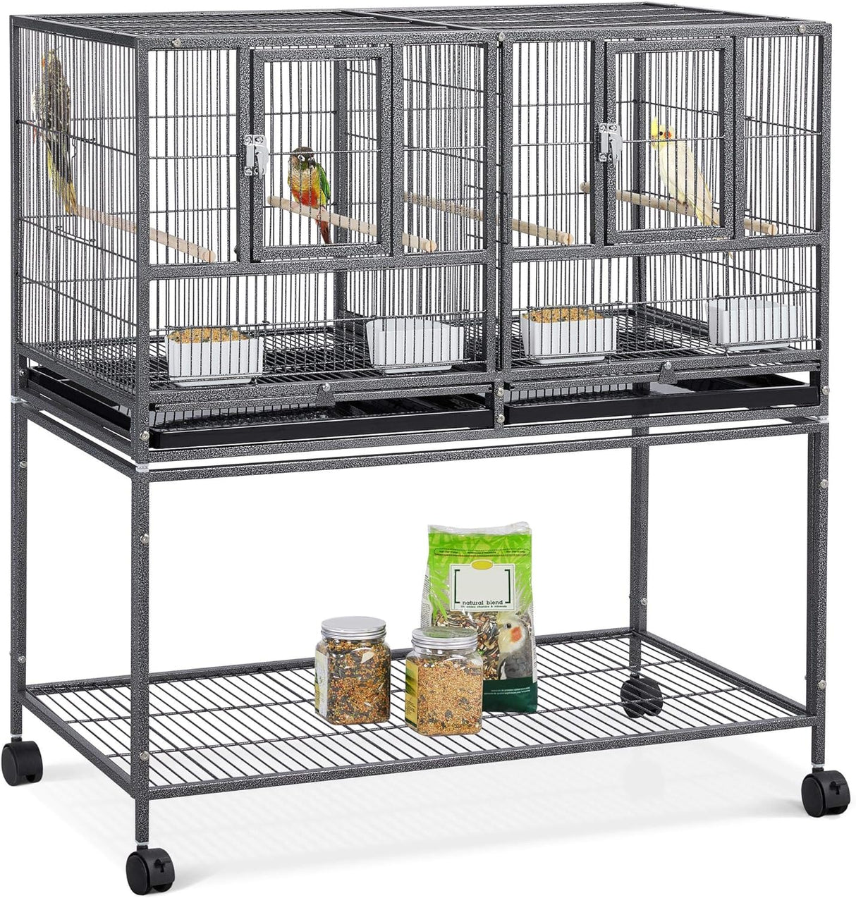 Jaula apilable de 41.5 pulgadas para cría de aves Yaheetech