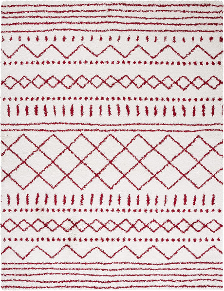 Alfombra Área Shag - Diseño Marroquí, 1.6 Grosor, ASG741P