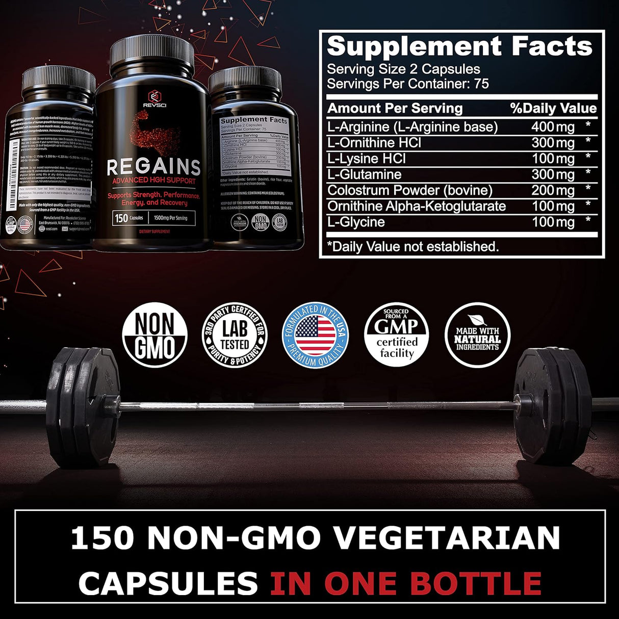 Suplementos para hombres y mujeres Impulso natural de GH