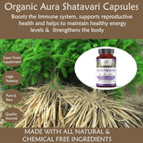 Suplemento Cápsulas Shatavari. 120 cápsulas vegetales HPMC