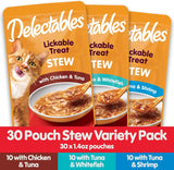 Delectables Estofado, Hartz, Gatos Adultos y Mayores, 30 Cts