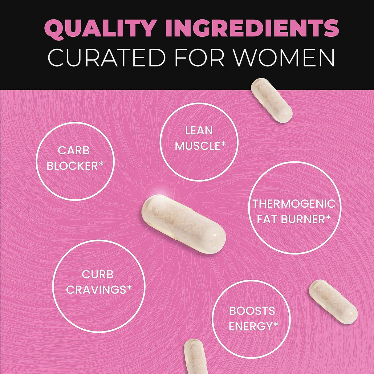 Suplementos para Mujeres: Quemadores de Grasa, 60 Cápsulas