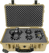 Maleta rígida de 22 Eylar con espuma Ragar, impermeable, modelo XP