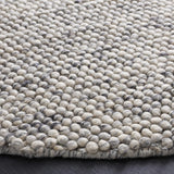 Alfombra Redonda de Lana Texturizada - Ideal para Sala, NAT620G-4R