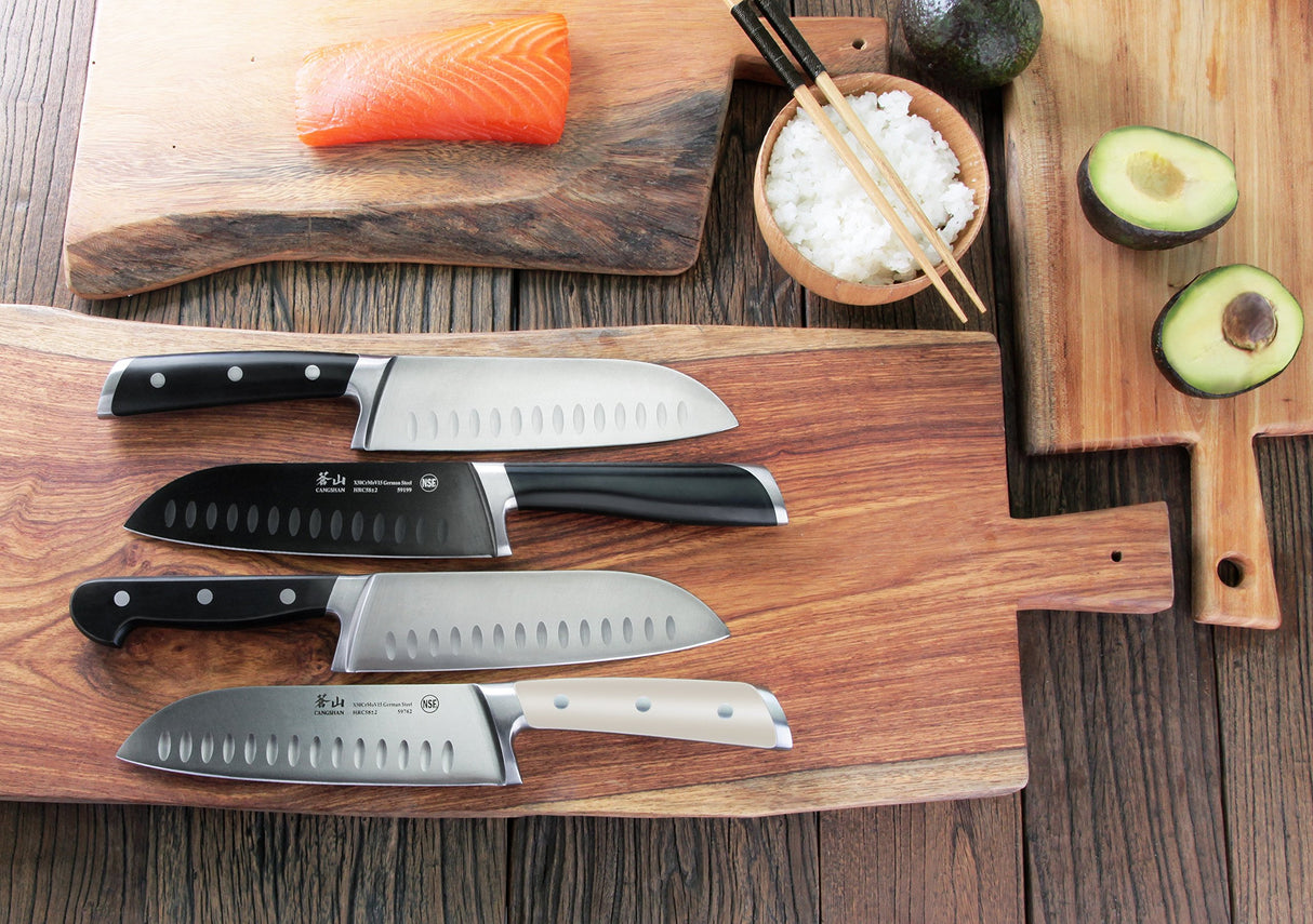 Cuchillo de chef forjado de acero alemán 9.5 pulgadas