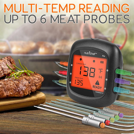 Termómetro inteligente  para barbacoa NutriChef PWIRBBQKT12