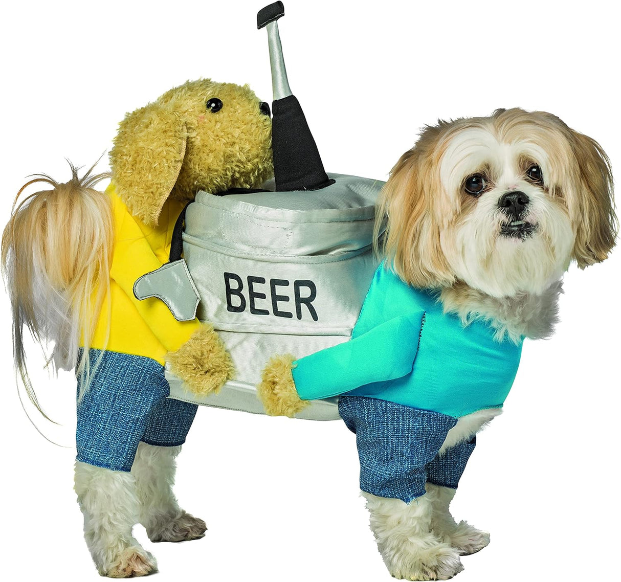 Disfraces de perro con barril de cerveza talla XS