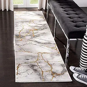 Alfombra Runner Moderna Abstracta, No Deshecha, CFT877F