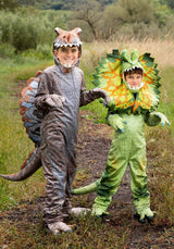 Disfraz de dinosaurio Spinosaurus para niños talla S gris