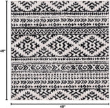 Alfombra área cuadrada estilo boho tribal modelo TUL272B