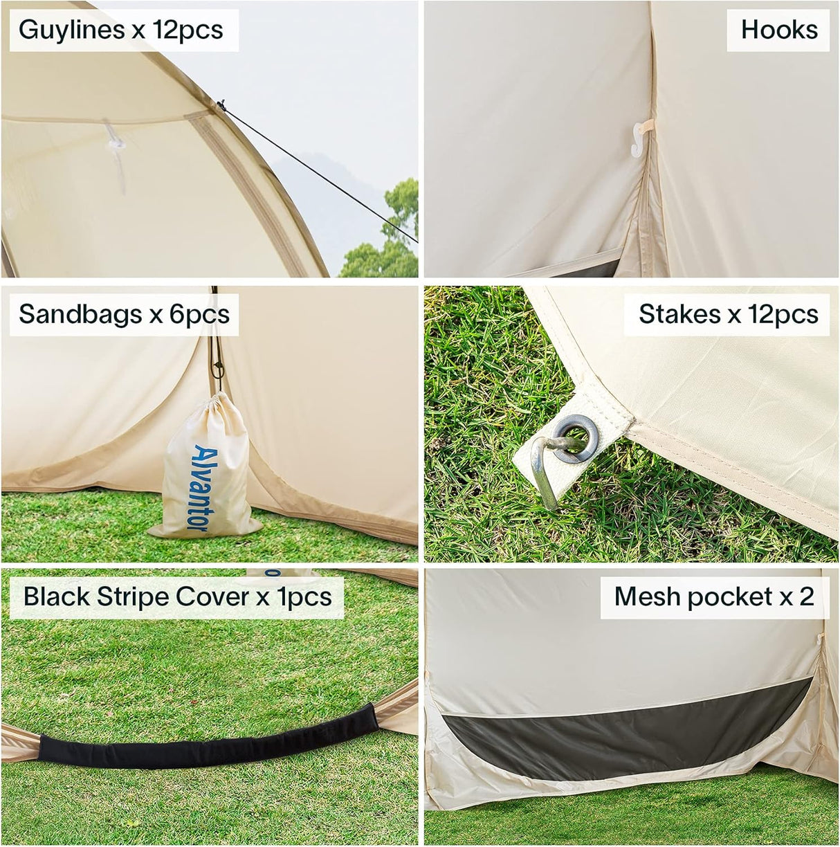 Tienda Alvantor Carpa Plegable 12x12 - Grado Comercial
