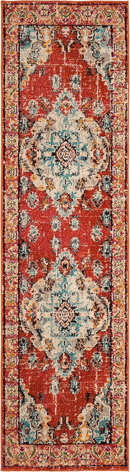 Alfombra Runner Colección Monaco, Diseño Boho Chic, MNC243H