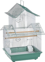 Jaula para aves talla S Verde y Blanco