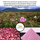Polvo de Pétalo de Rosa Orgánico para Cocina y Cuidado Facial