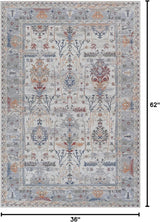Alfombra Adiva 3x5 Lavable Antideslizante Vintage 3' x 5