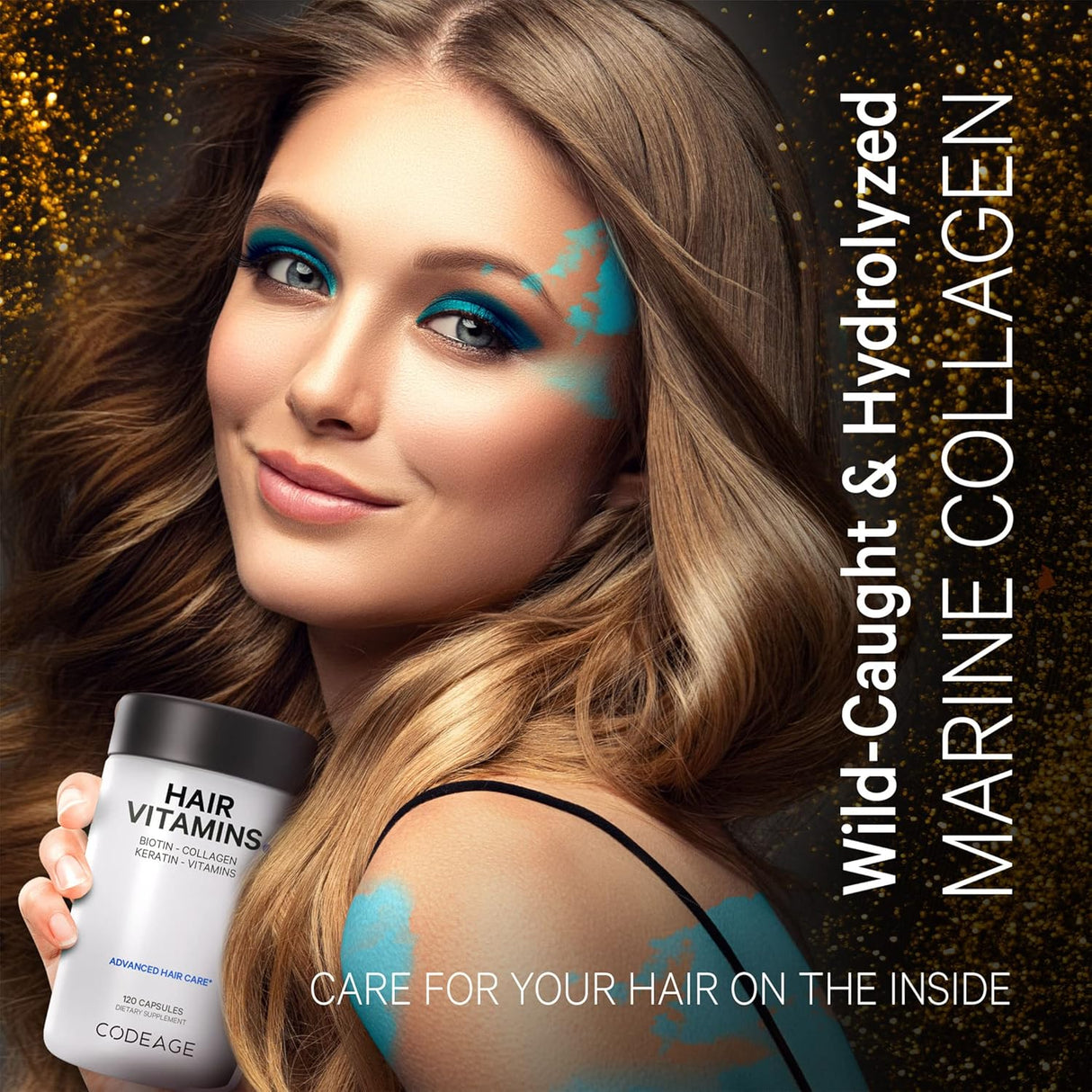 Suplementos Vitaminas para el cabello 10000 mcg de biotina
