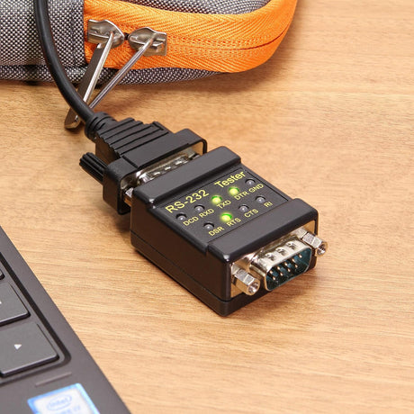 Tester de enlace RS-232 LED DB-9 Masculino a Femenino