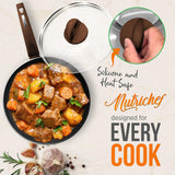 Juegos de Ollas de cocina elegantes NUTRICHEF NCCW12BRW.5