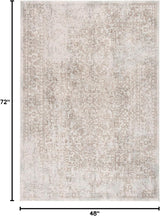 Alfombra Oriental Distressed No Desprende Pelusa EVK256E