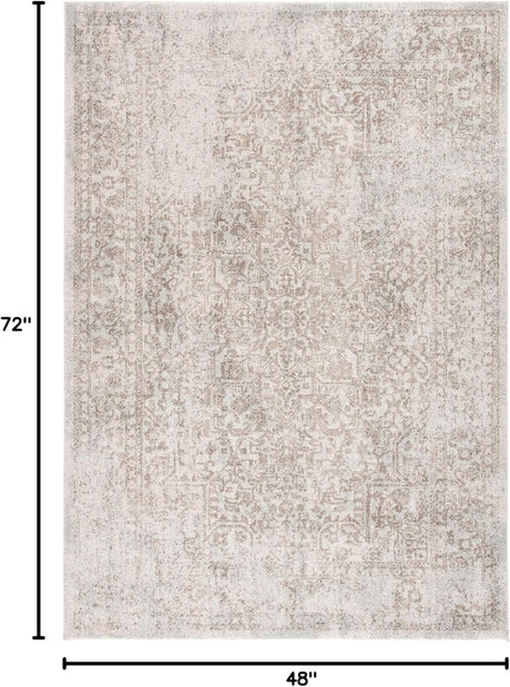 Alfombra Oriental Distressed No Desprende Pelusa EVK256E