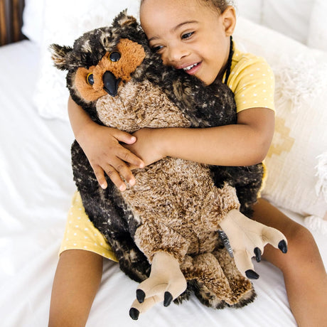 Peluche de búho gigante Melissa & Doug realista 43 cm