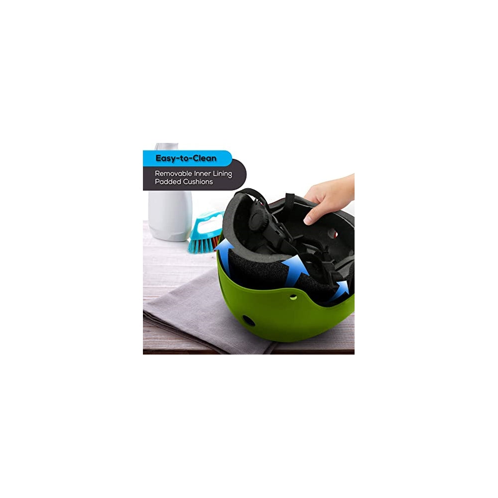 Casco protector deportivo verde HURTLE HURHLG36