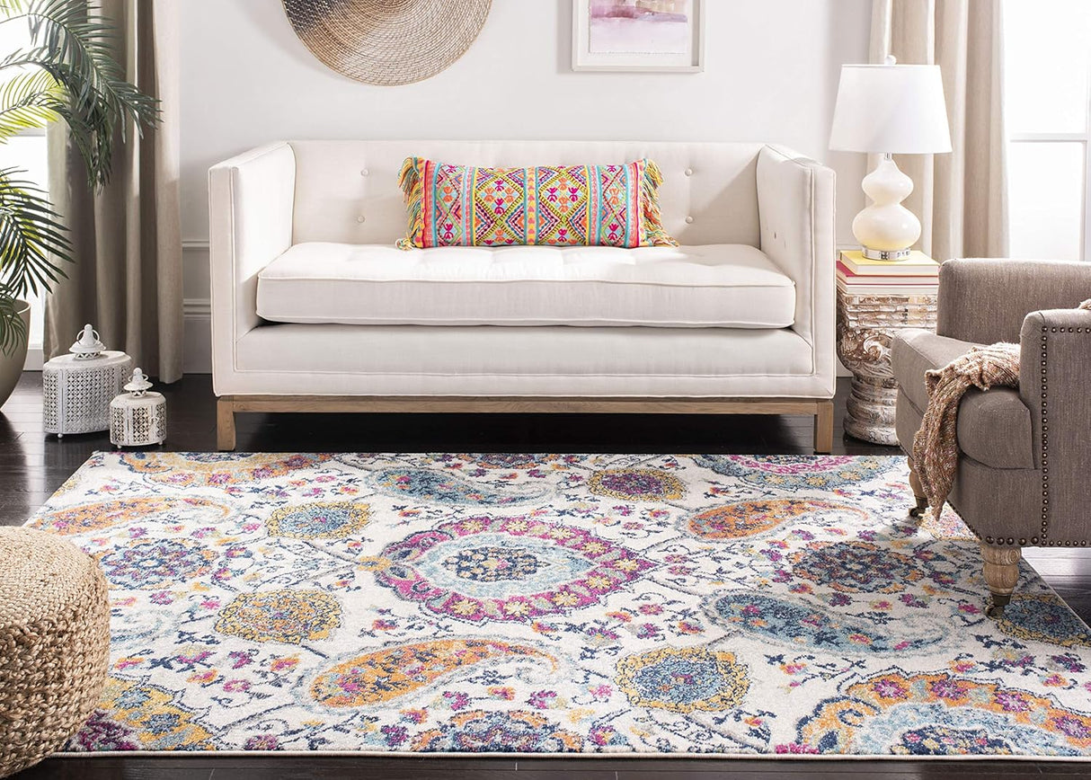 Alfombra Safavieh Madison, Diseño Paisley, Fácil Cuidado, MAD600B