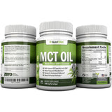 Suplemento Aceite MCT  Hecho de cocos 100% orgánicos 180 cáp