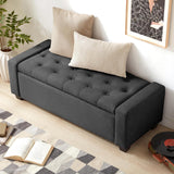 Ottomana de Almacenamiento con Bisagra de Seguridad