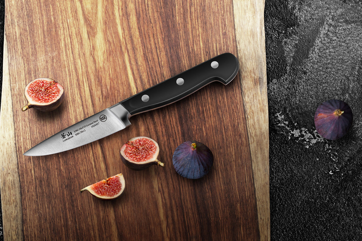 Cuchillo de corte alemán de acero forjado, hoja de 3.5