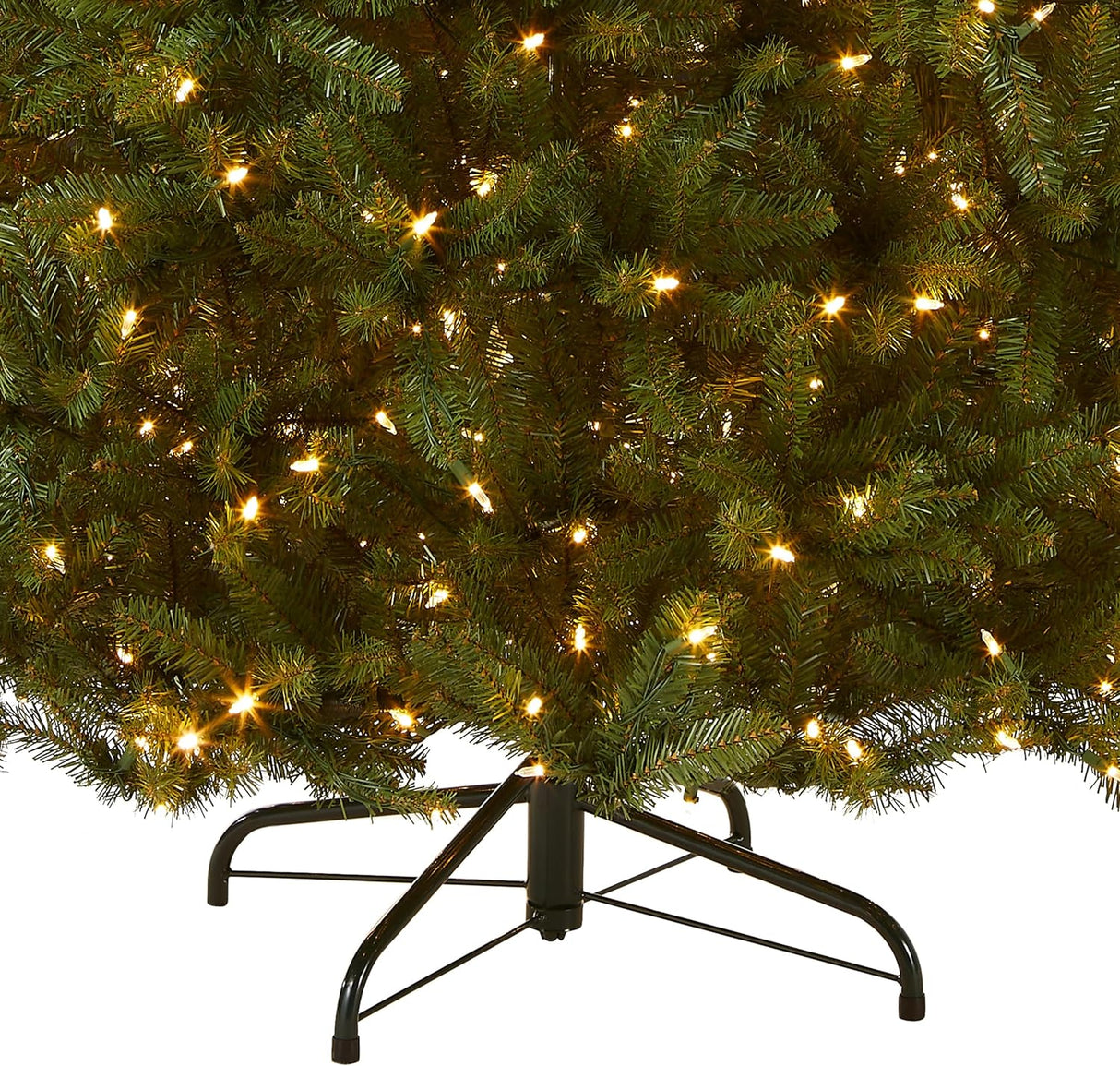 Árbol de Navidad artificial preiluminado, luces LED de doble color