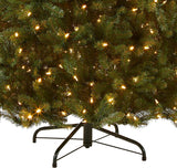 Árbol de Navidad artificial preiluminado, luces LED de doble color