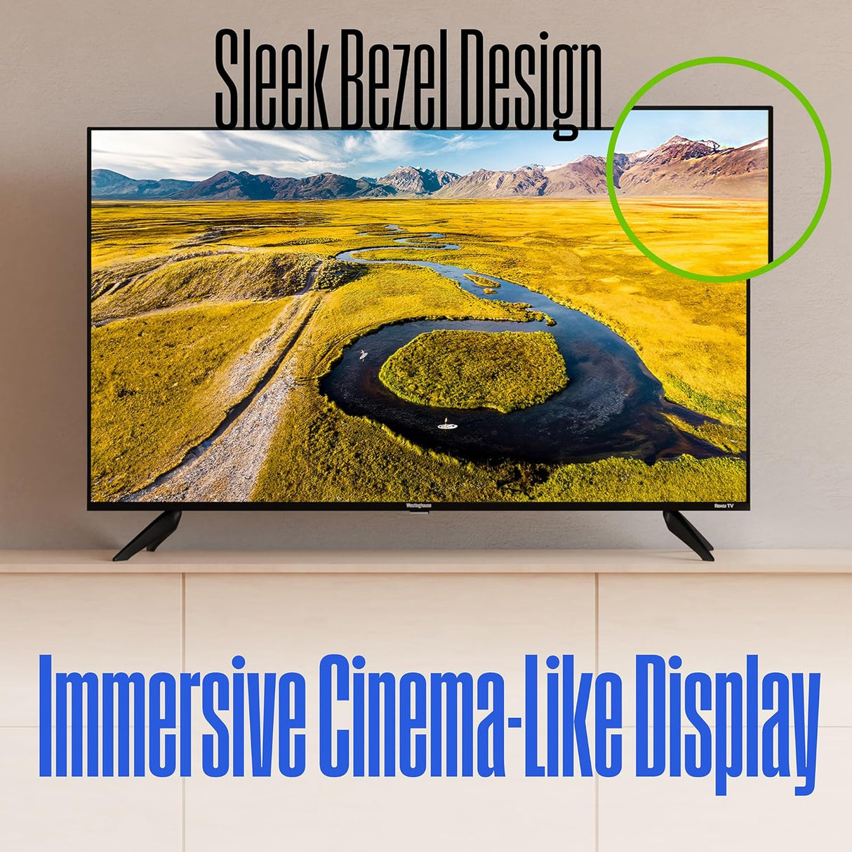 Televisor Smart 4K Edgeless Westinghouse 43 con HDR y Wi-Fi