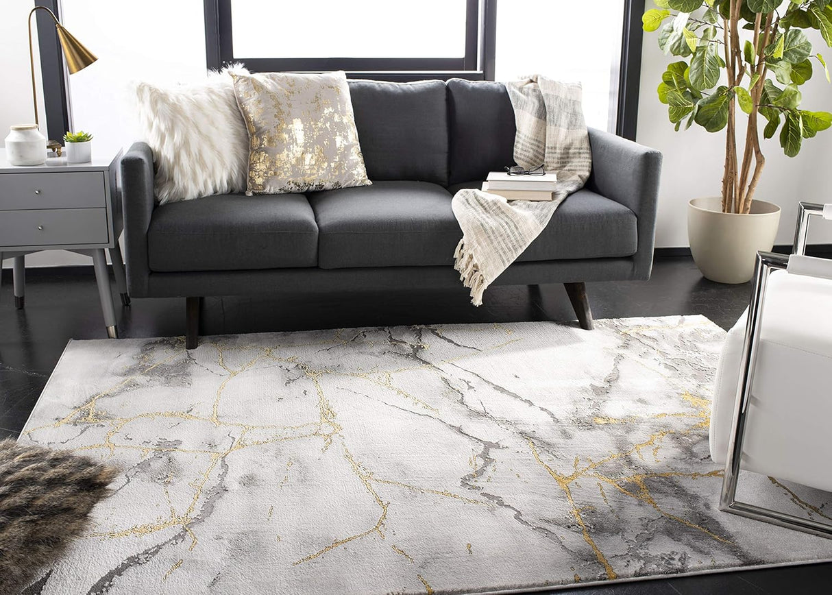 Alfombra Moderna Abstracta, Diseño Fácil Cuidado, CFT877F