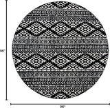 Alfombra redonda tribal marroquí no desprendente TUL272Z