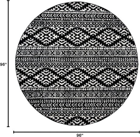 Alfombra redonda tribal marroquí no desprendente TUL272Z